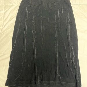 Chico's Black Velvet Maxi Skirt